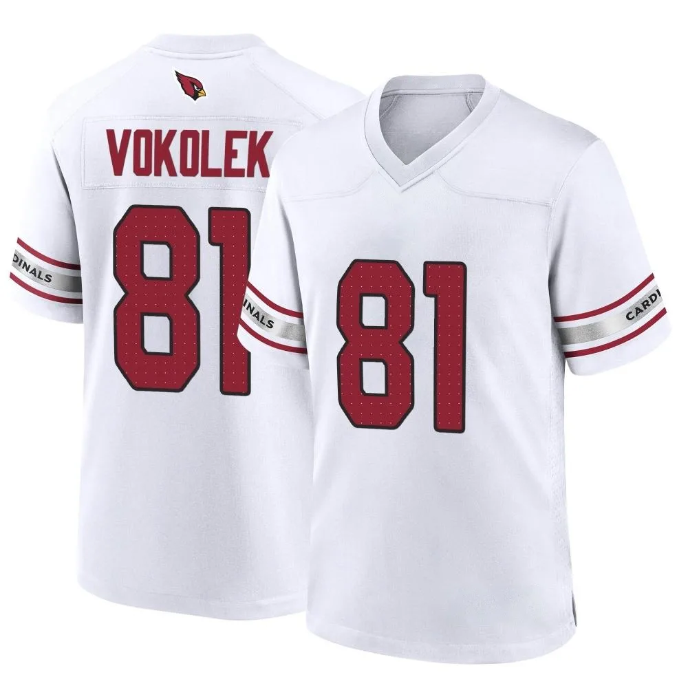 Youth Arizona Cardinals Travis Vokolek Nike Game White Jersey Youth Arizona Cardinals Travis Vokolek Nike Game White Jersey