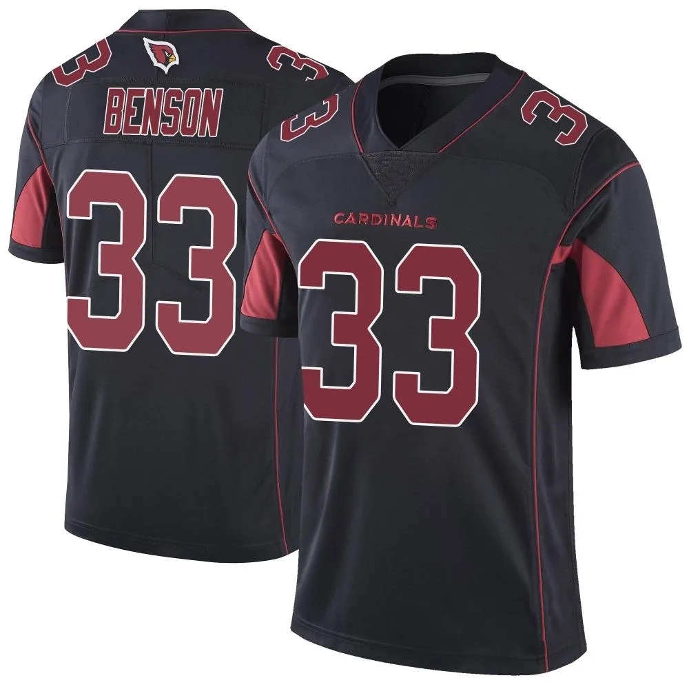 Men's Arizona Cardinals Trey Benson Nike Color Rush Vapor Untouchable Limited Black Jersey Men's Arizona Cardinals Trey Benson Nike Color Rush Vapor Untouchable Limited Black Jersey