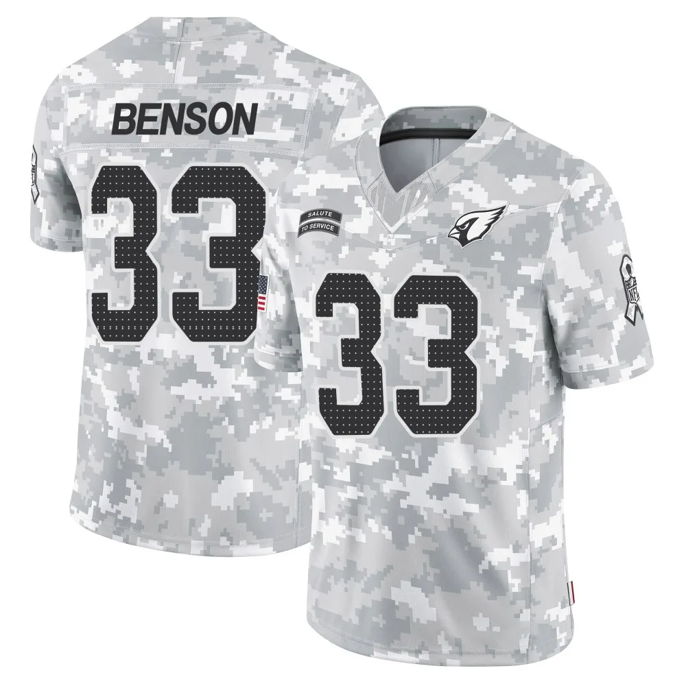 Youth Arizona Cardinals Trey Benson Nike 2024 Salute To Service Limited Arctic Camo Jersey Youth Arizona Cardinals Trey Benson Nike 2024 Salute To Service Limited Arctic Camo Jersey