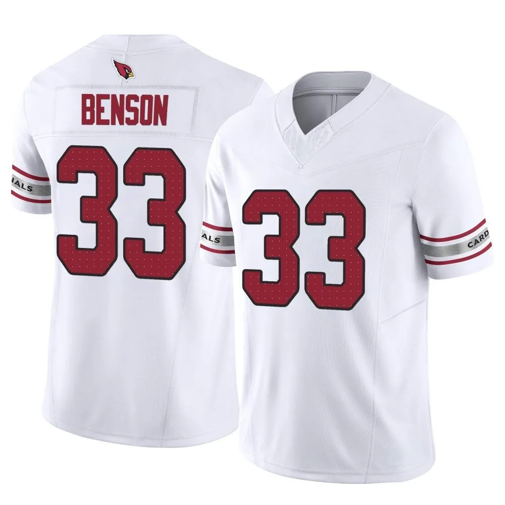 Youth Arizona Cardinals Trey Benson Nike Vapor F.U.S.E. Limited White Jersey Youth Arizona Cardinals Trey Benson Nike Vapor F.U.S.E. Limited White Jersey