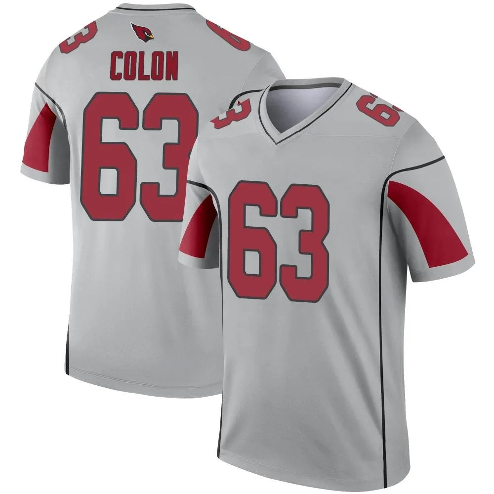 Men's Arizona Cardinals Trystan Colon Nike Inverted Silver Legend Jersey Men's Arizona Cardinals Trystan Colon Nike Inverted Silver Legend Jersey