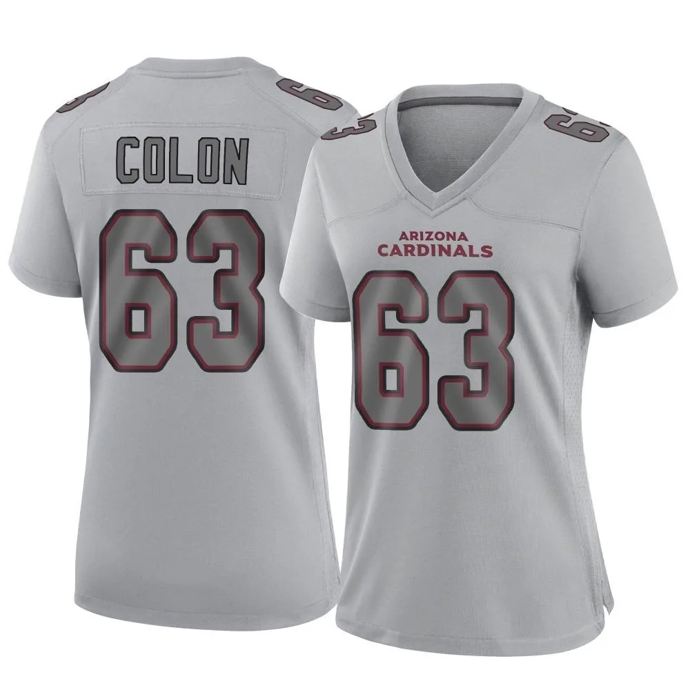 Women's Arizona Cardinals Trystan Colon Nike Atmosphere Fashion Game Gray Jersey Women's Arizona Cardinals Trystan Colon Nike Atmosphere Fashion Game Gray Jersey
