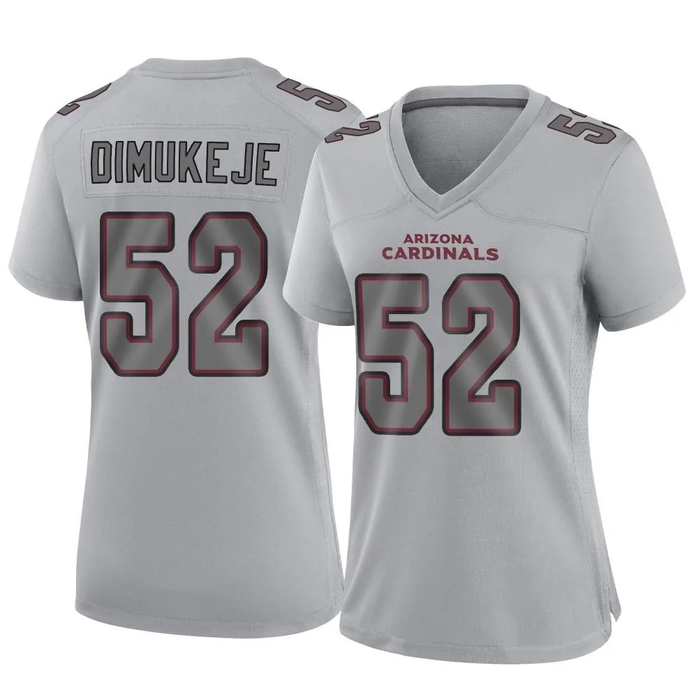 Women's Arizona Cardinals Victor Dimukeje Nike Atmosphere Fashion Game Gray Jersey Women's Arizona Cardinals Victor Dimukeje Nike Atmosphere Fashion Game Gray Jersey