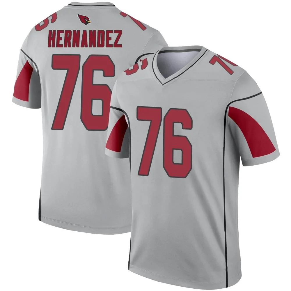 Men's Arizona Cardinals Will Hernandez Nike Inverted Silver Legend Jersey Men's Arizona Cardinals Will Hernandez Nike Inverted Silver Legend Jersey