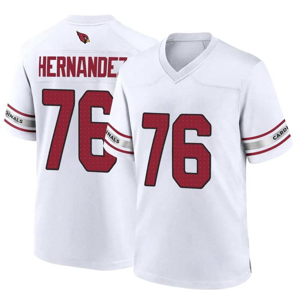 Men's Arizona Cardinals Will Hernandez Nike Game White Jersey Men's Arizona Cardinals Will Hernandez Nike Game White Jersey