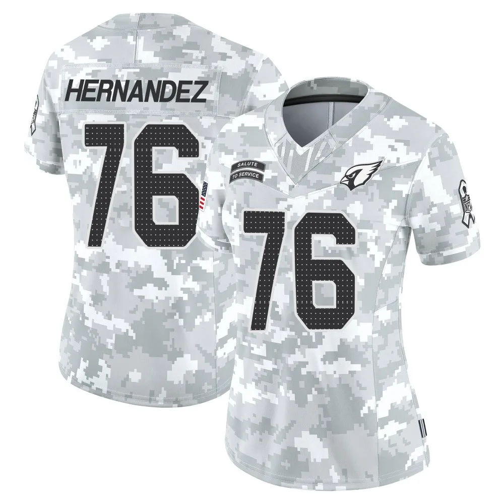 Women's Arizona Cardinals Will Hernandez Nike 2024 Salute To Service Limited Arctic Camo Jersey Women's Arizona Cardinals Will Hernandez Nike 2024 Salute To Service Limited Arctic Camo Jersey