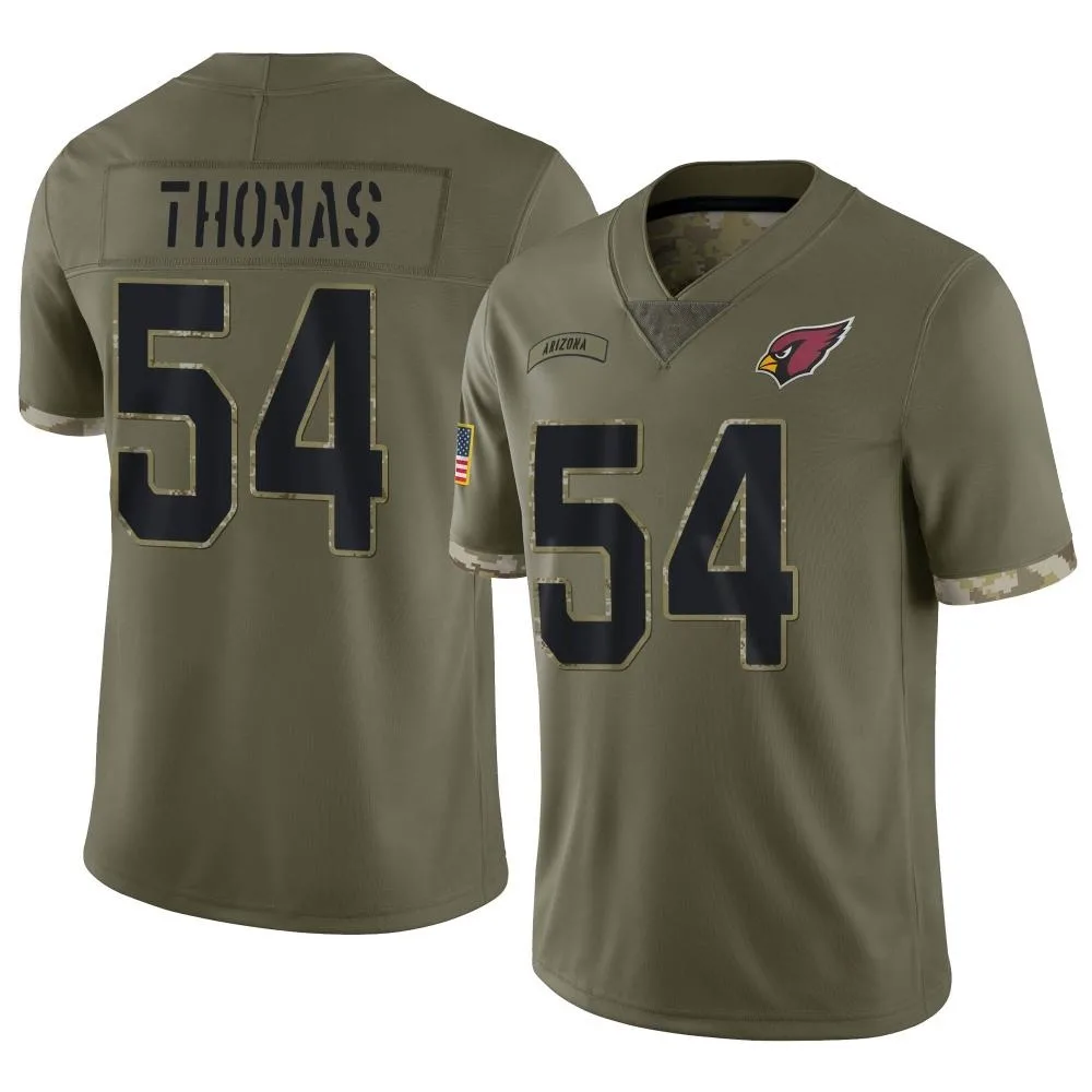 Men's Arizona Cardinals Xavier Thomas Nike 2022 Salute To Service Limited Olive Jersey Men's Arizona Cardinals Xavier Thomas Nike 2022 Salute To Service Limited Olive Jersey