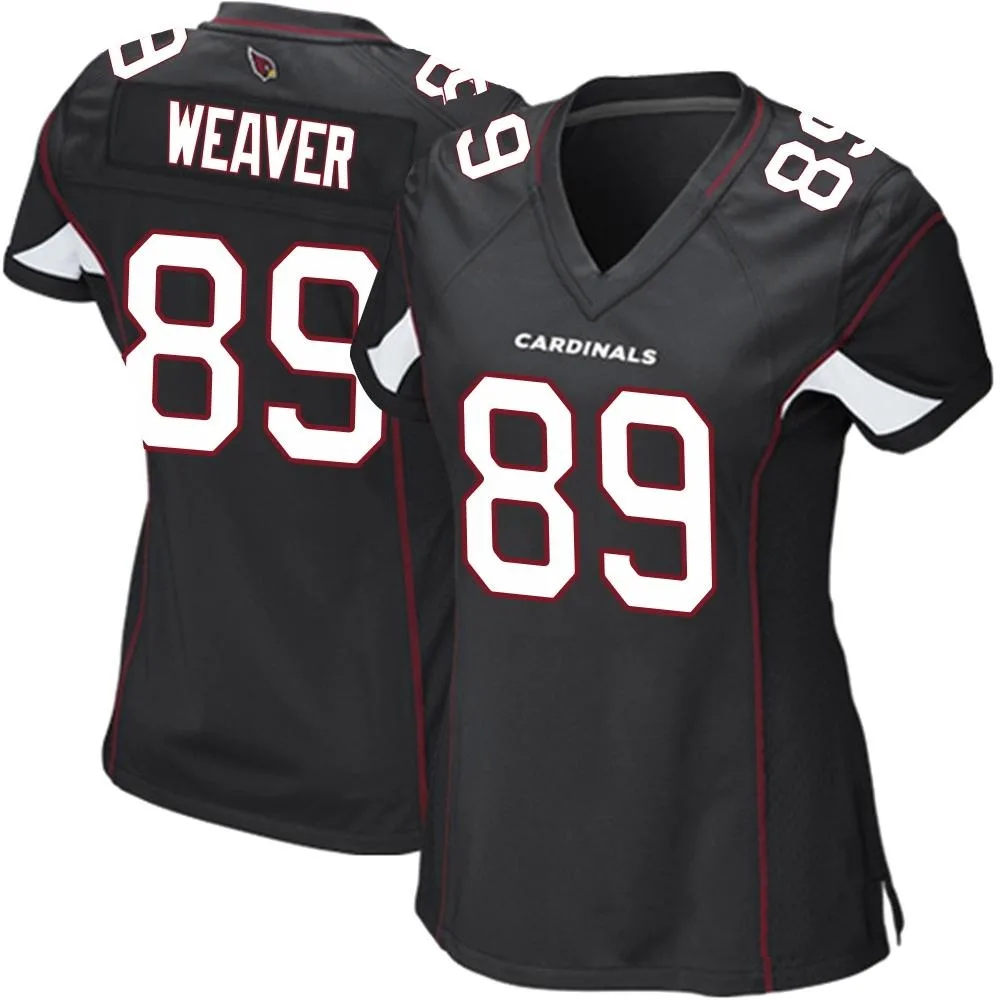 Women's Arizona Cardinals Xavier Weaver Nike Alternate Game Black Jersey Women's Arizona Cardinals Xavier Weaver Nike Alternate Game Black Jersey