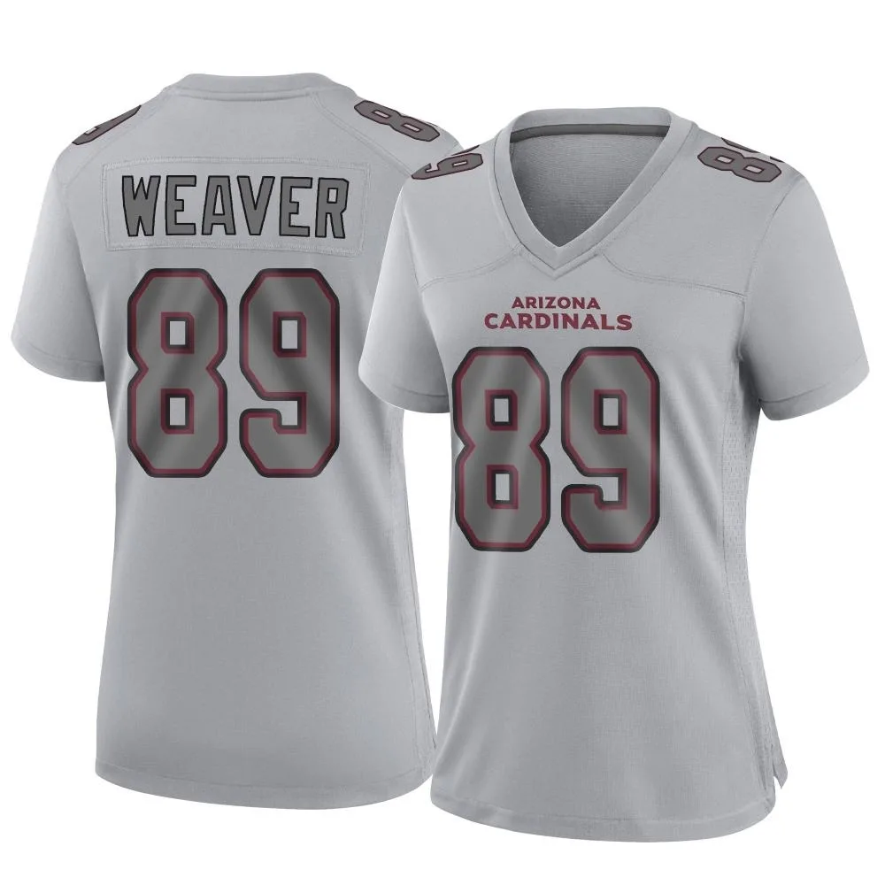 Women's Arizona Cardinals Xavier Weaver Nike Atmosphere Fashion Game Gray Jersey Women's Arizona Cardinals Xavier Weaver Nike Atmosphere Fashion Game Gray Jersey