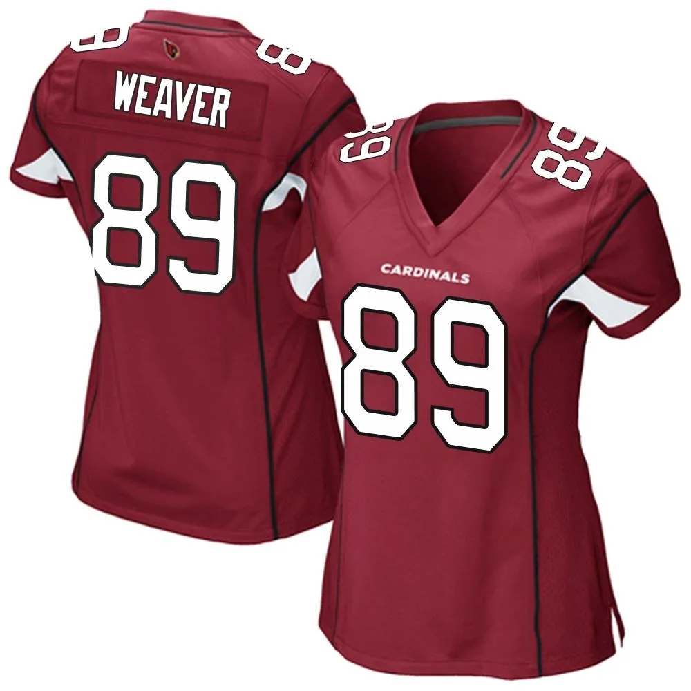 Women's Arizona Cardinals Xavier Weaver Nike Cardinal Team Color Game Jersey Women's Arizona Cardinals Xavier Weaver Nike Cardinal Team Color Game Jersey