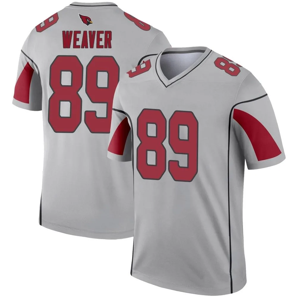 Youth Arizona Cardinals Xavier Weaver Nike Inverted Silver Legend Jersey Youth Arizona Cardinals Xavier Weaver Nike Inverted Silver Legend Jersey